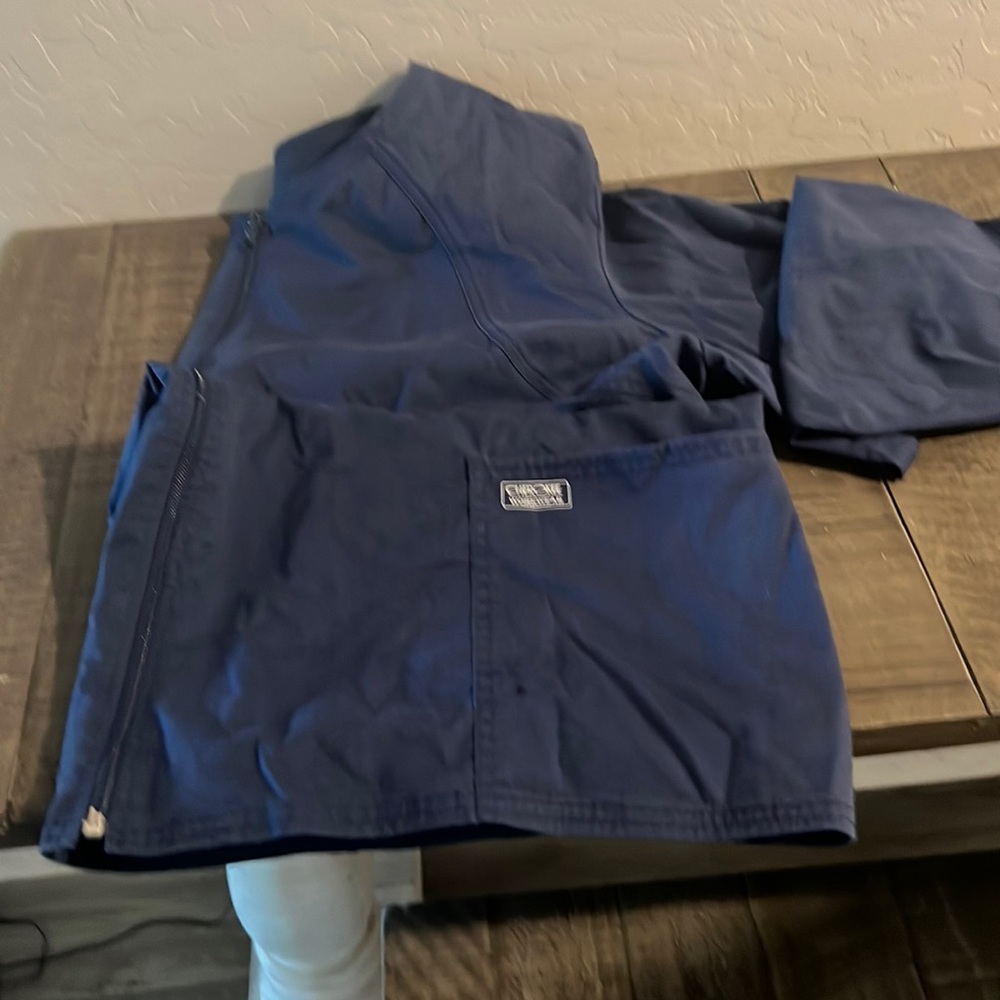 Navy blue scrub jacket size 2xl